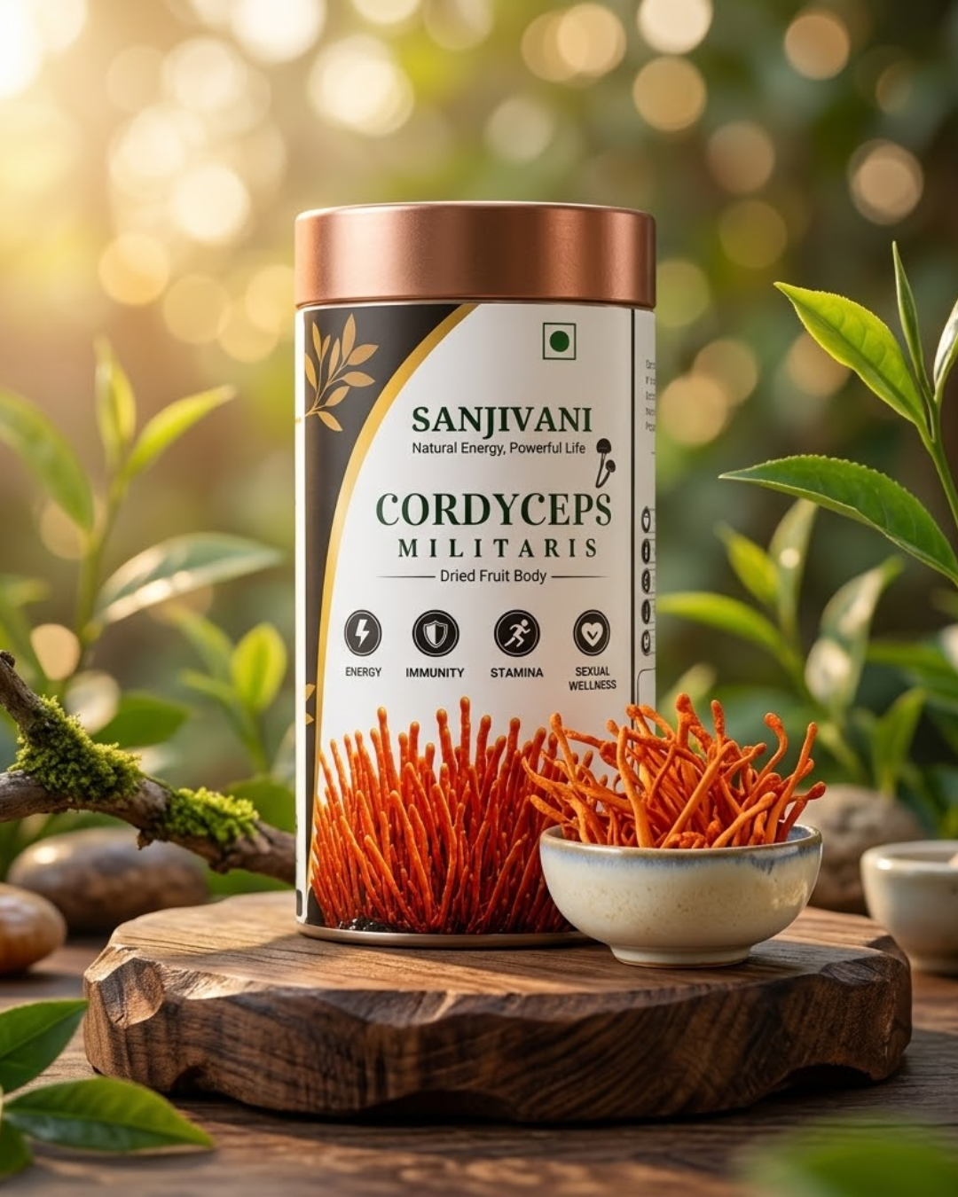 Sanjivani Life Cordyceps Militaris – Pack of 3 (30g × 3)